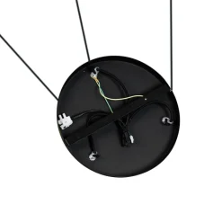 Moderne hanglamp zwart met smoke glas 3-lichts - Clayton