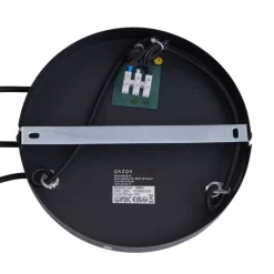 Moderne hanglamp zwart met smoke glas 3-lichts - Dame