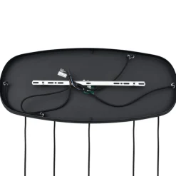 Moderne hanglamp zwart met smoke glas 5-lichts - Sheena