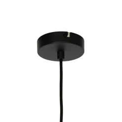 Moderne hanglamp zwart met opaal glas - Drop