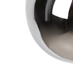 Moderne hanglamp zwart met smoke glas - Clayton