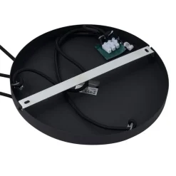 Moderne hanglamp zwart met smoke glas 3-lichts - Sheena