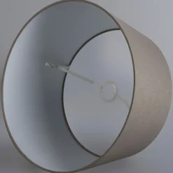 Moderne hanglamp zwart met kap 45 cm taupe - Combi 1