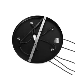 Moderne hanglamp zwart met smoke glas 5-lichts - Stavelot