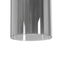 Moderne hanglamp zwart met smoke glas 5-lichts - Stavelot
