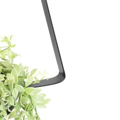 Moderne hanglamp zwart met glas driehoekig - Roslini