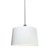 Moderne hanglamp zwart met kap 45 cm wit - Combi 1