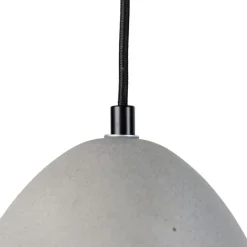 Moderne hanglamp zwart met grijs beton 3-lichts - Eton