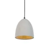 Moderne hanglamp zwart met grijs beton - Eton