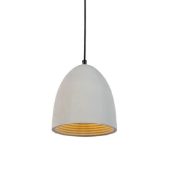 Moderne hanglamp zwart met grijs beton - Eton