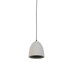 Moderne hanglamp zwart met grijs beton - Eton