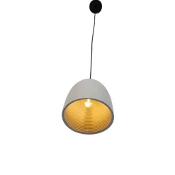 Moderne hanglamp zwart met grijs beton - Eton