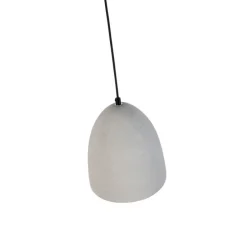 Moderne hanglamp zwart met grijs beton - Eton