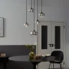 Moderne hanglamp zwart met smoke glas - Jia