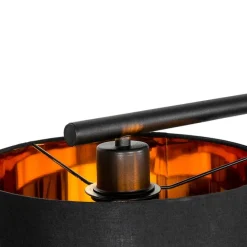 Moderne hanglamp zwart met goud 125 cm 3-lichts - VT 3