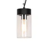 Moderne hanglamp zwart met glas IP44 - Jarra