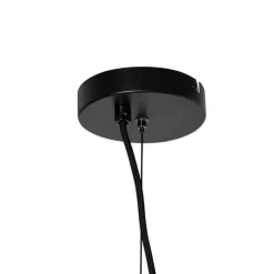 Moderne hanglamp zwart met smoke glas - Stavelot