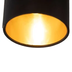 Moderne hanglamp zwart verstelbaar 6-lichts - Lofty