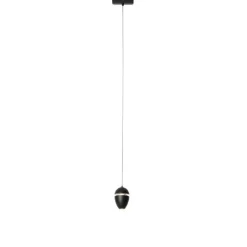 Moderne hanglamp zwart voor railsysteem 1-fase incl. LED - Magnetic Eggy