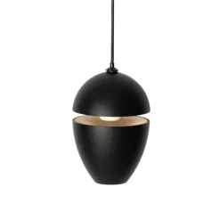 Moderne hanglamp zwart voor railsysteem 1-fase incl. LED - Magnetic Eggy