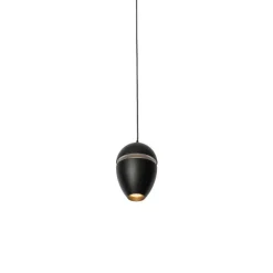Moderne hanglamp zwart voor railsysteem 1-fase incl. LED - Magnetic Eggy