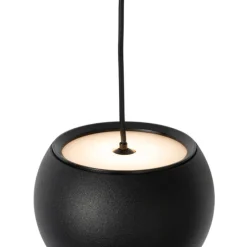 Moderne hanglamp zwart voor railsysteem 1-fase incl. LED - Magnetic Lance