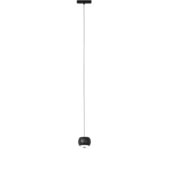 Moderne hanglamp zwart voor railsysteem 1-fase incl. LED - Magnetic Lance