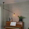 Moderne hanglamp zwart zonder kap - Blitz
