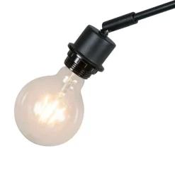 Moderne hanglamp zwart zonder kap - Blitz