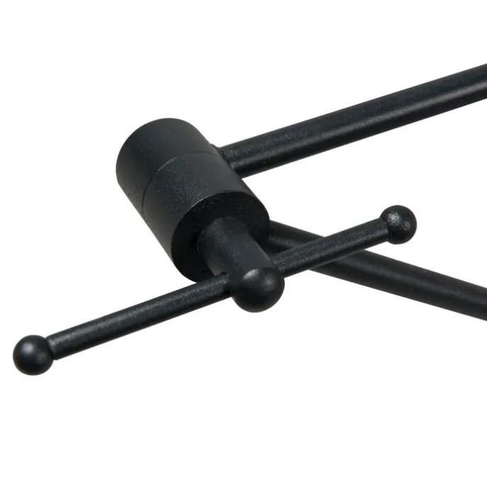 Moderne hanglamp zwart zonder kap - Blitz