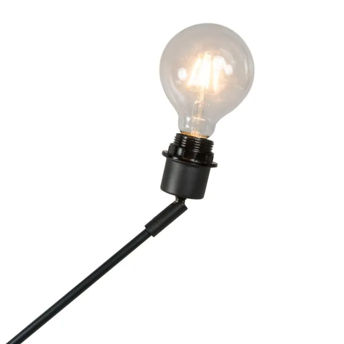 Moderne hanglamp zwart zonder kap - Blitz