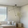 Moderne hanglamp zwart zonder kap 2-lichts - Blitz