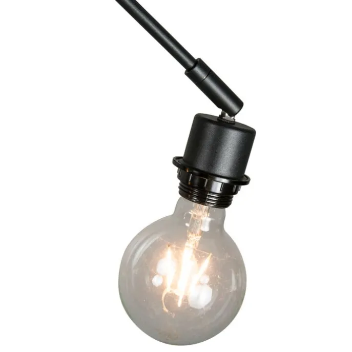Moderne hanglamp zwart zonder kap 2-lichts - Blitz