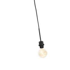 Moderne hanglamp zwart zonder kap - Combi 1