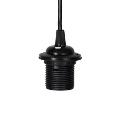 Moderne hanglamp zwart zonder kap - Stenley