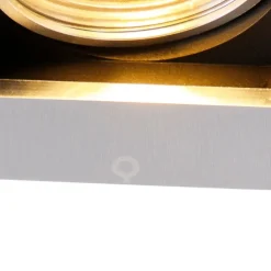 Moderne inbouwspot aluminium draai- en kantelbaar GU10 50mm - Qure