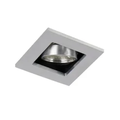 Moderne inbouwspot aluminium draai- en kantelbaar GU10 50mm - Qure