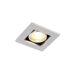 Moderne inbouwspot aluminium draai- en kantelbaar GU10 50mm - Qure