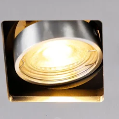 Moderne inbouwspot aluminium draai- en kantelbaar GU10 50mm - Qure