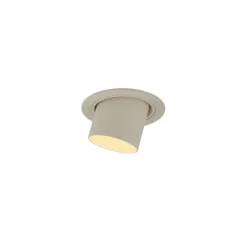 Moderne inbouwspot beige GU10 50mm rond kantelbaar - Installa