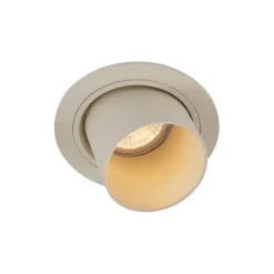 Moderne inbouwspot beige GU10 50mm rond kantelbaar - Installa