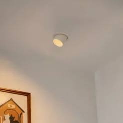 Moderne inbouwspot beige GU10 50mm rond kantelbaar - Installa