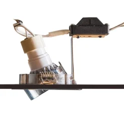 Moderne inbouwspot chroom kantelbaar set van 10 - Edu