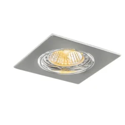 Moderne inbouwspot chroom kantelbaar set van 10 - Edu