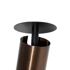 Moderne inbouwspot donker brons GU10 50mm - Chels