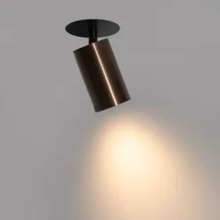 Moderne inbouwspot donker brons GU10 50mm - Chels