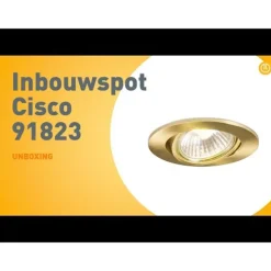 Moderne inbouwspot goud kantelbaar - Cisco