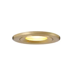 Moderne inbouwspot goud rond IP44 - Xena