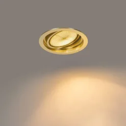 Moderne inbouwspot goud verstelbaar - Coop 111 Honey