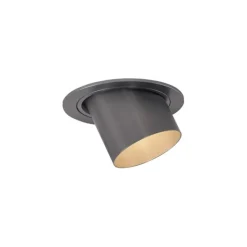 Moderne inbouwspot gunmetal GU10 50mm rond kantelbaar - Installa